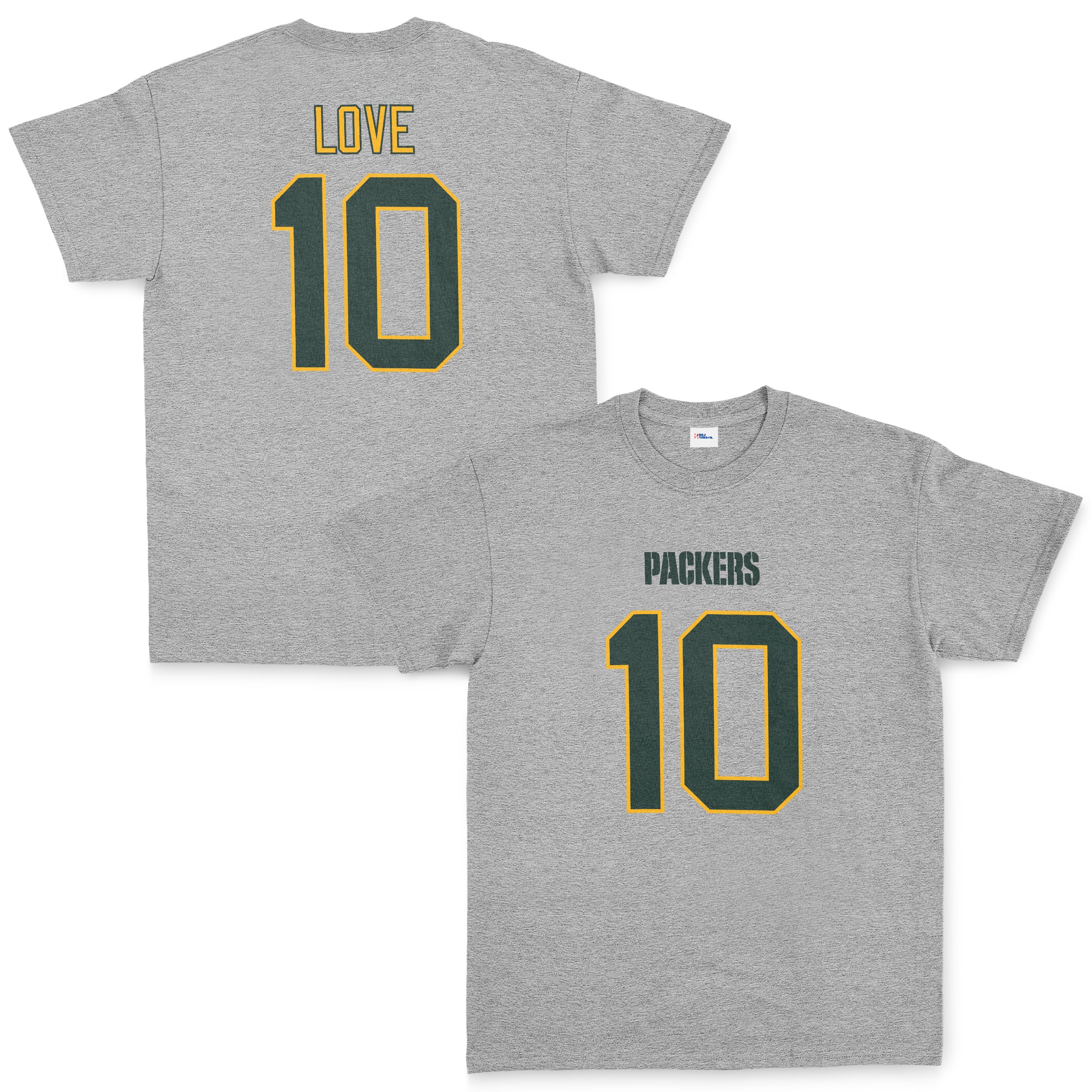 Jordan Love Green Bay Packers Tişört XXL - Gri