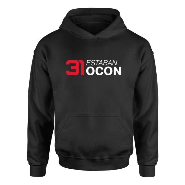 Estaban Ocon 31 Hoodie S - Siyah
