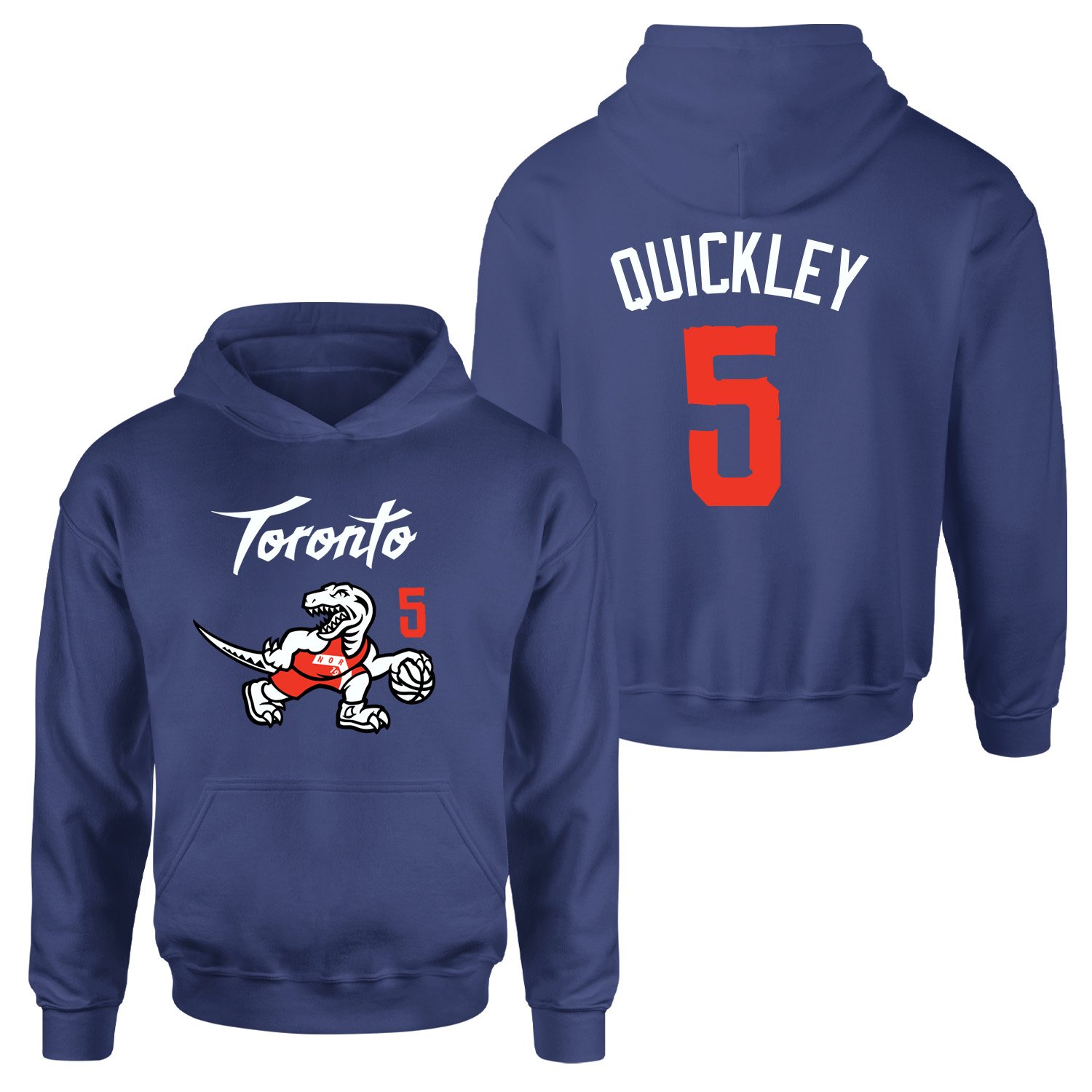 Immanuel Quickley 5 City Edition Raptors Hoodie M - İndigo Mavisi