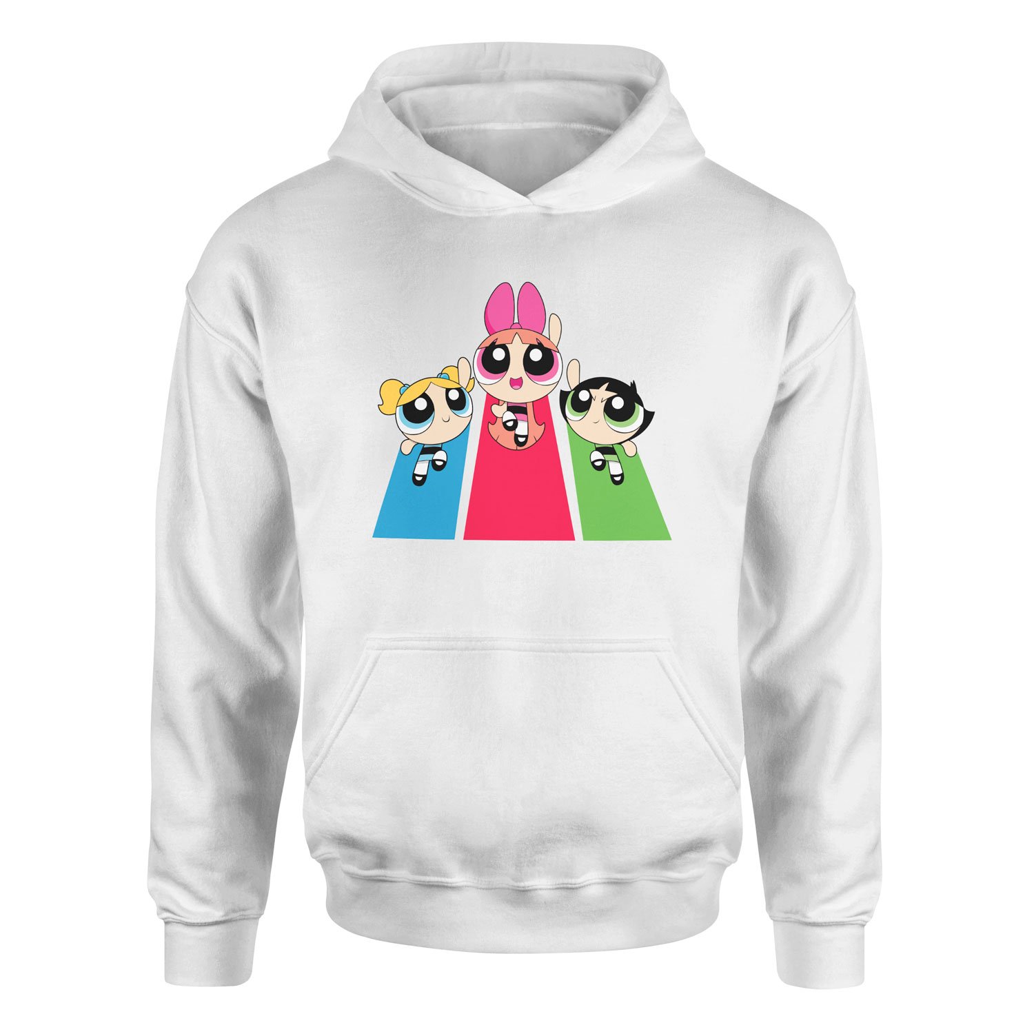 The Powerpuff Girls Hoodie M - Beyaz