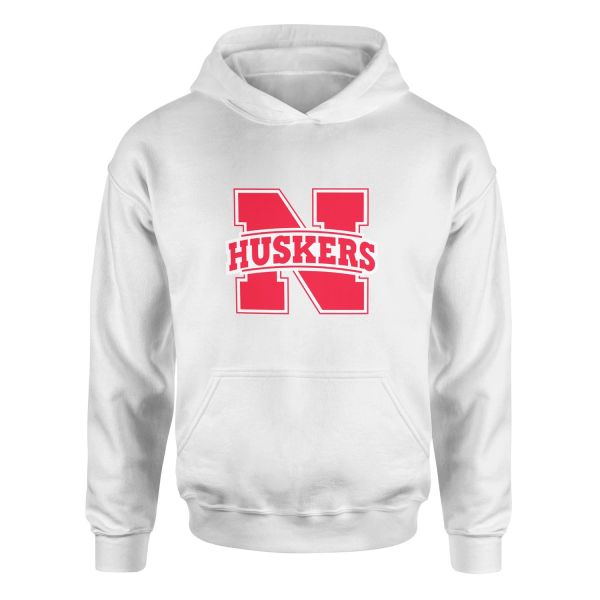 Nebraska Cornhuskers Hoodie XL - Beyaz