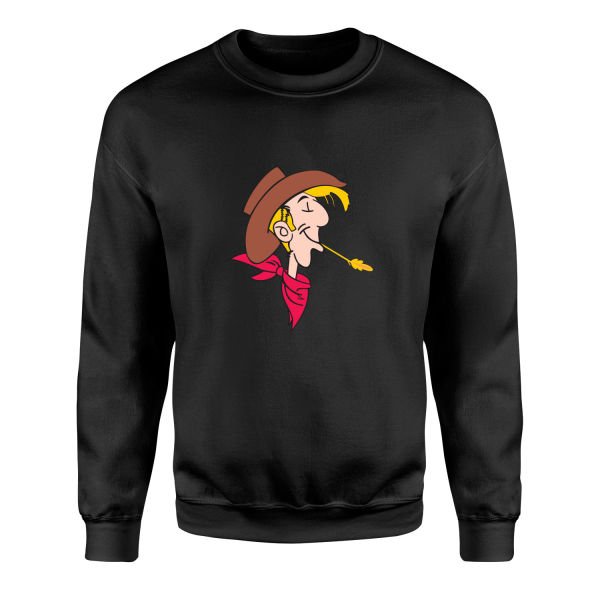 Lucky Luke Sweatshirt L - Siyah
