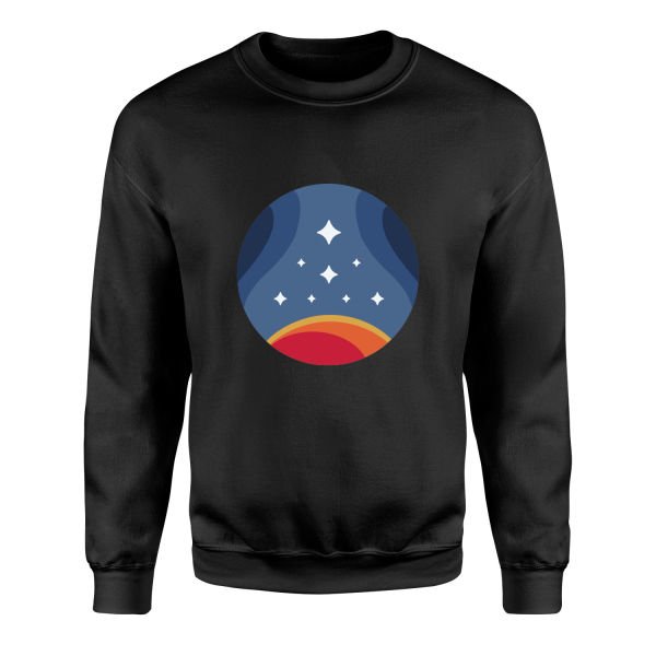 Starfield Constellation Sweatshirt L - Siyah