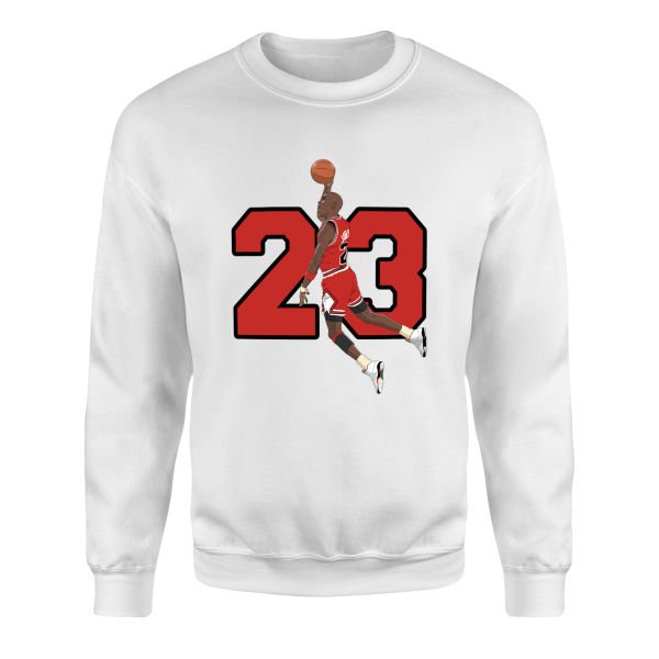 Michael “Air” Jordan Dunk Sweatshirt S - Beyaz