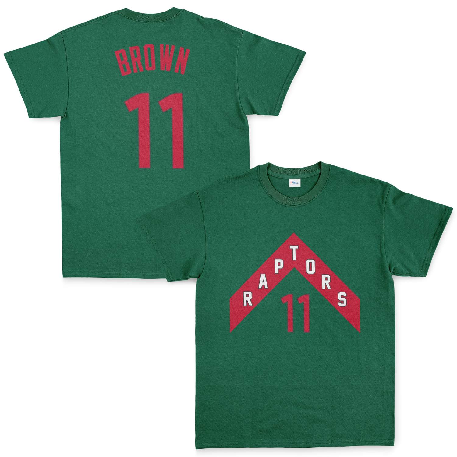 Bruce Brown 11 Raptors Jersey Tişört L - Nefti Yeşili