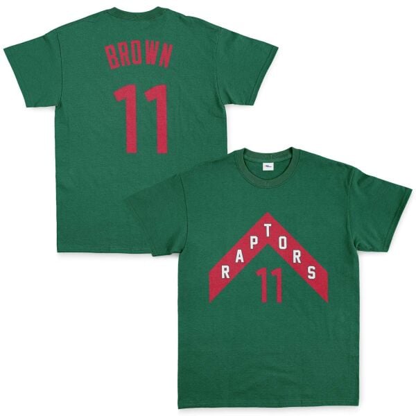 Bruce Brown 11 Raptors Jersey Tişört L - Nefti Yeşili