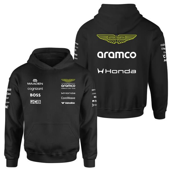 Aston Martin Racing 2026 Teamline Hoodie XL - Siyah