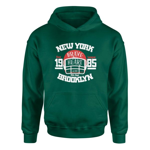 New York Brave Hart BKLYN Hoodie XL - Nefti Yeşili