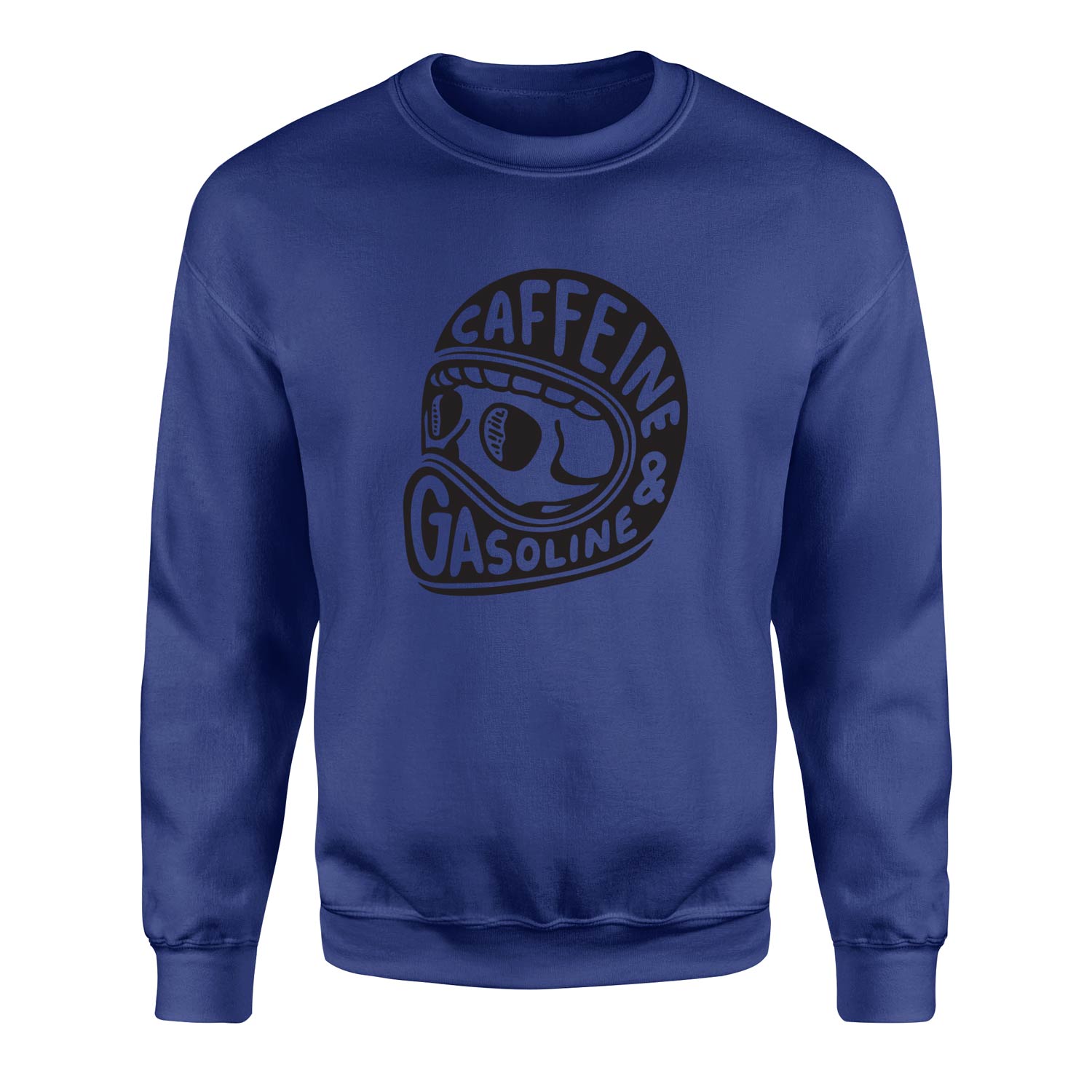 Caffeine and Gasoline Sweatshirt S - İndigo Mavisi