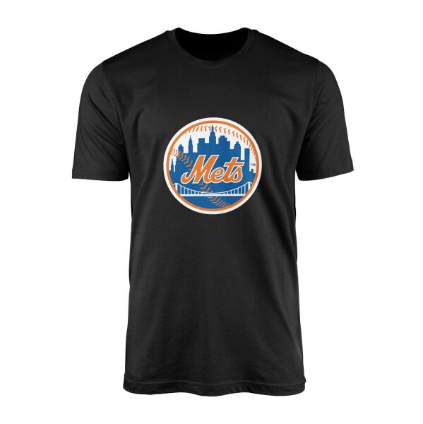 New York METS Baseball Tişört L - Siyah