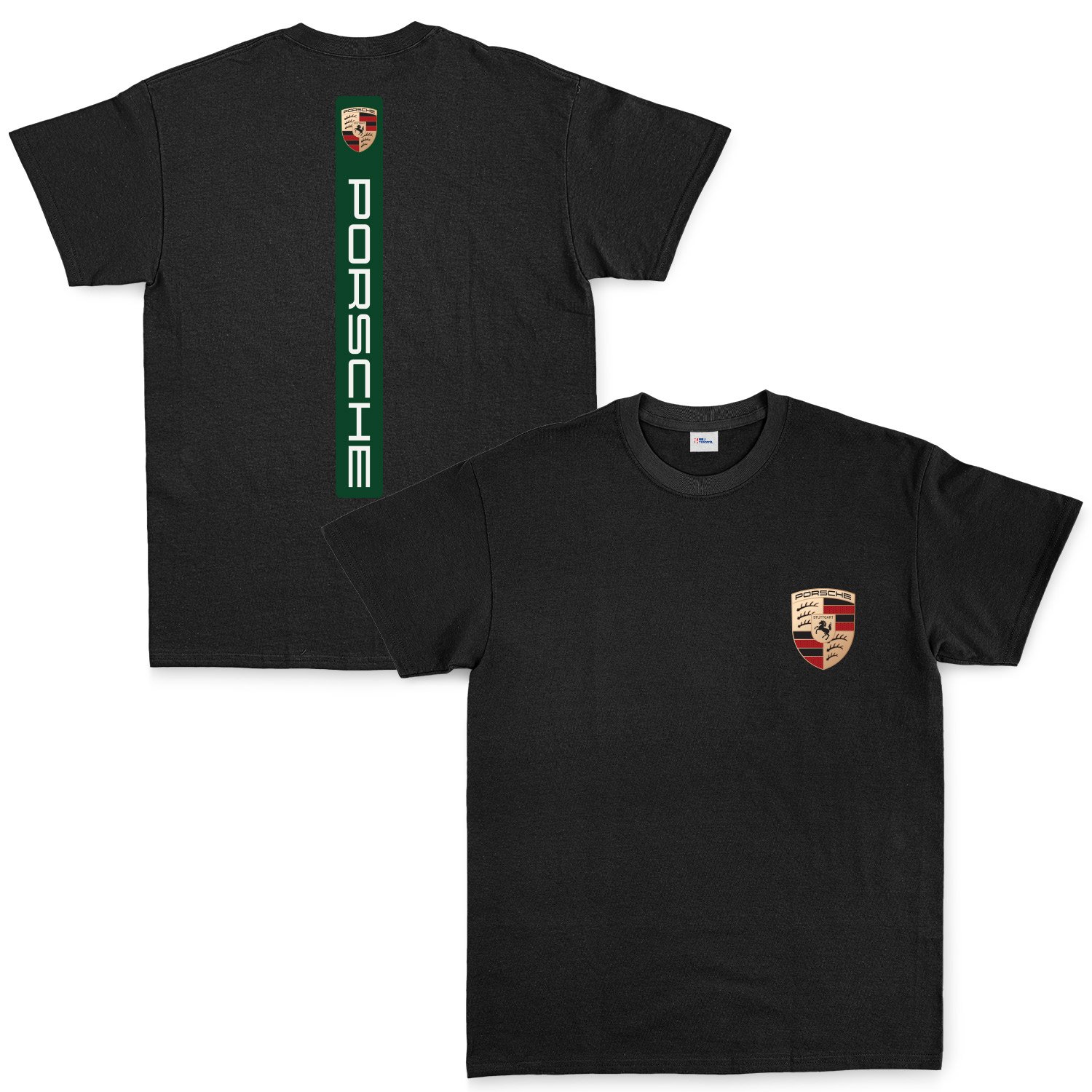 Porsche V Graphic Irish Green Tişört S - Siyah