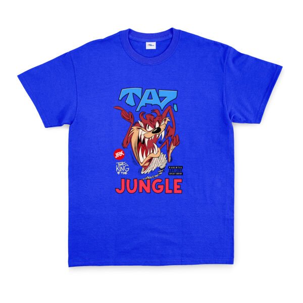 Taz The King of Jungle Tişört M - Mavi