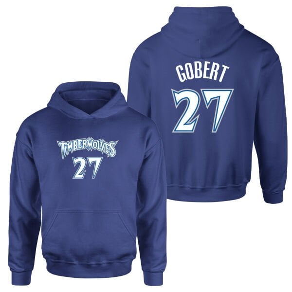 Rudy Gobert Minnesota 27 Forma Hoodie S - İndigo Mavisi