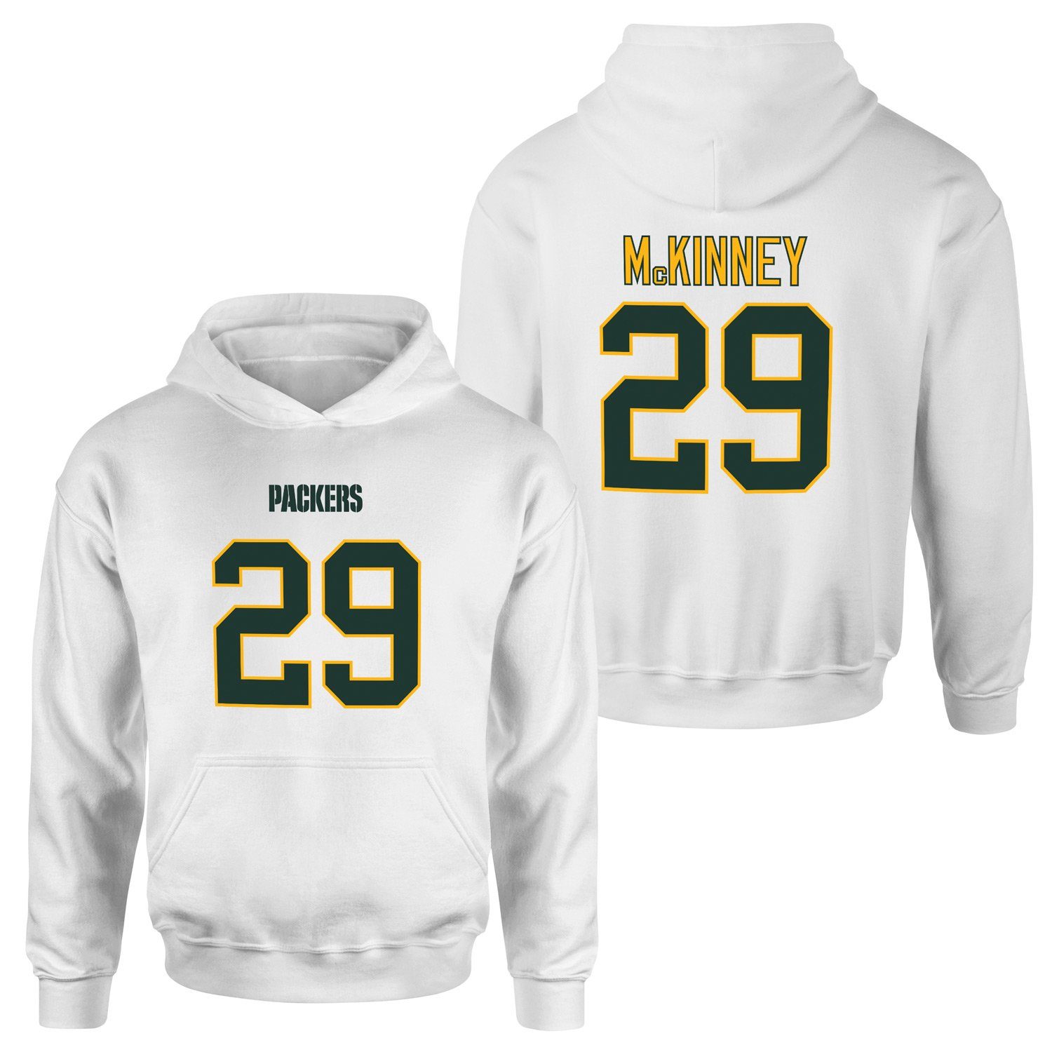 Xavier McKinney Green Bay Packers Hoodie M - Beyaz