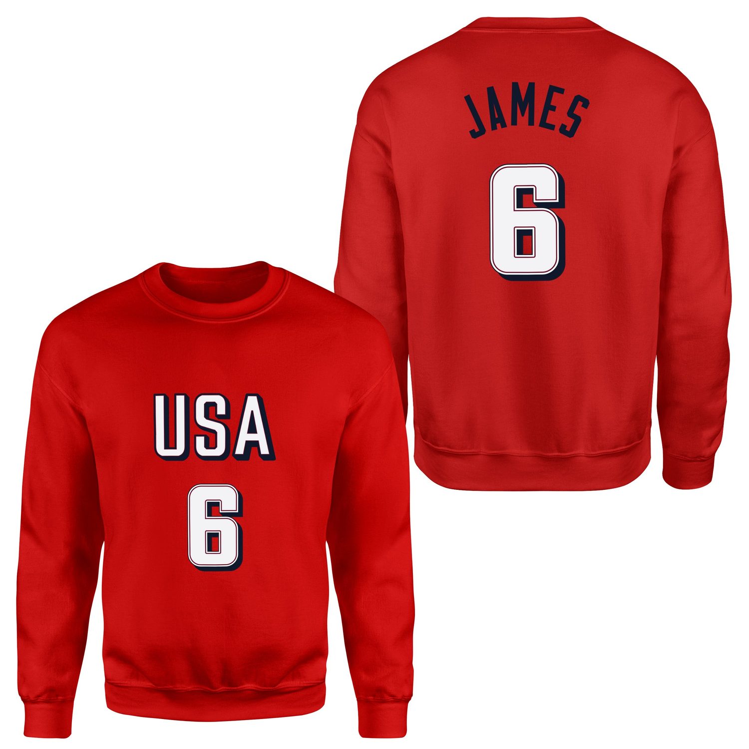 LeBron James Forma Sweatshirt XL - Kırmızı