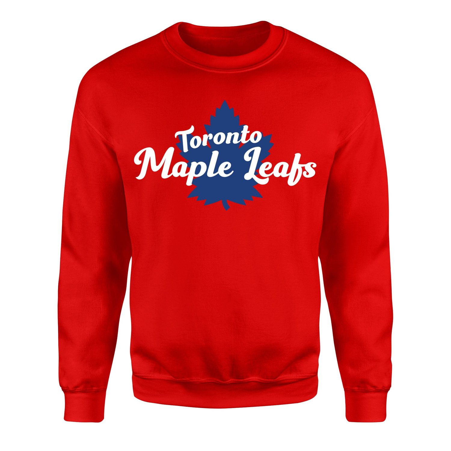 Toronto Maple Leafs Script Sweatshirt S - Kırmızı