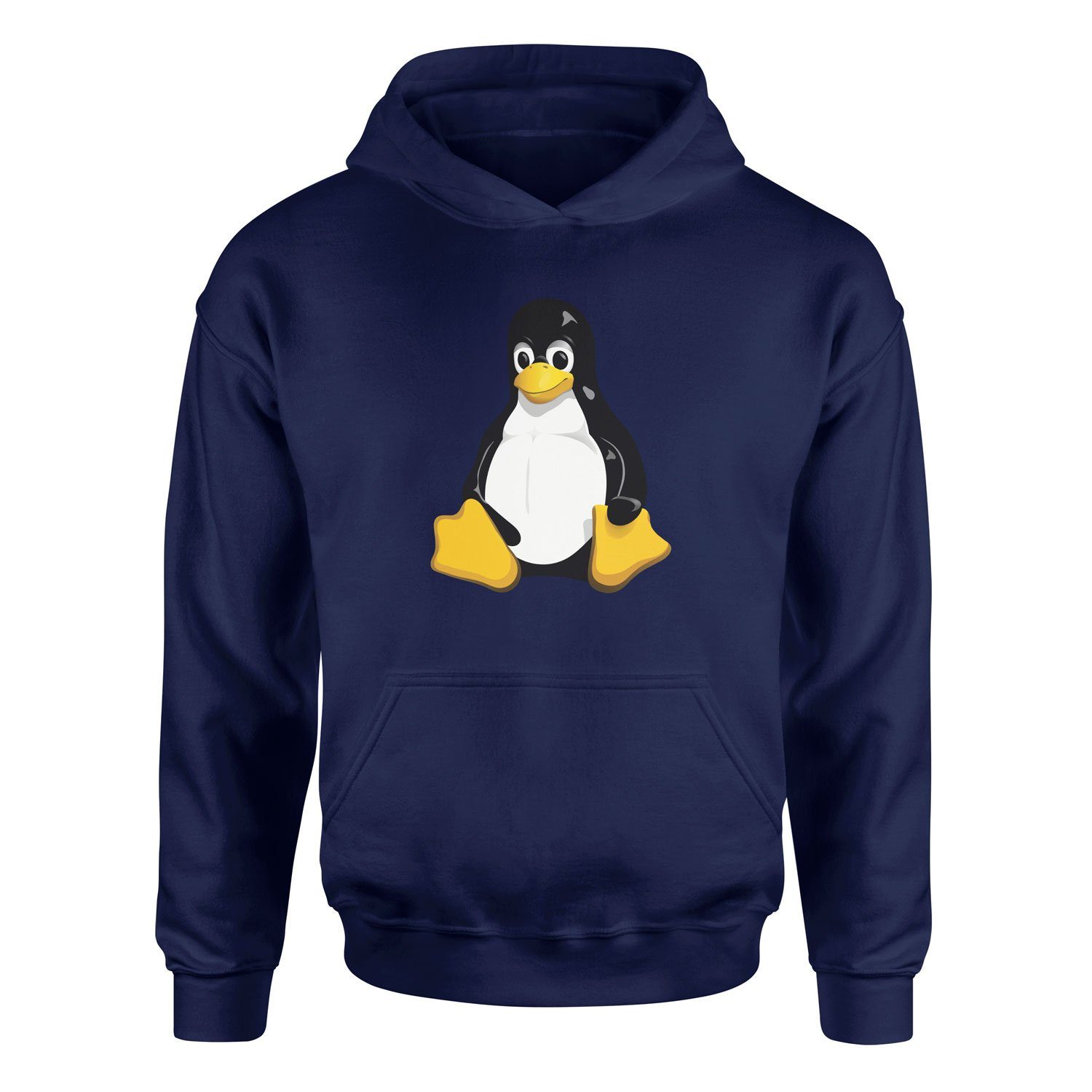 Linux Tux Hoodie M - Lacivert