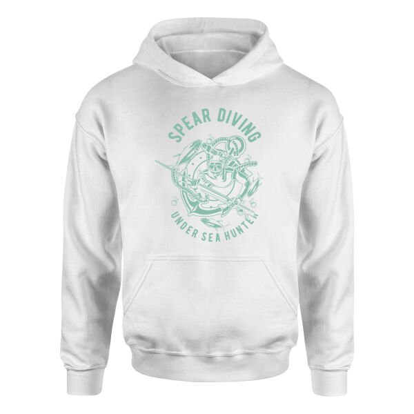 Spear Diving Zıpkıncılık Hoodie M - Beyaz