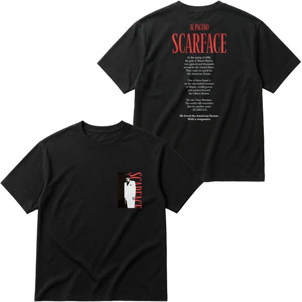 Scarface Al Pacino Oversize Tişört L - Siyah
