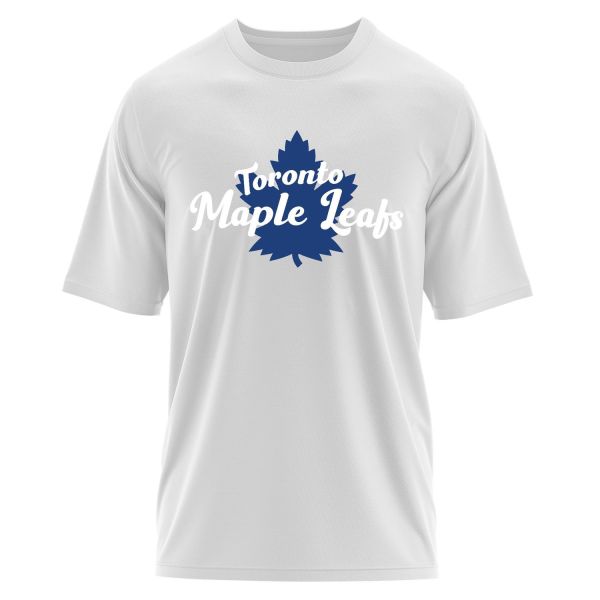 Toronto Maple Leafs Script Oversize Tişört S - Beyaz