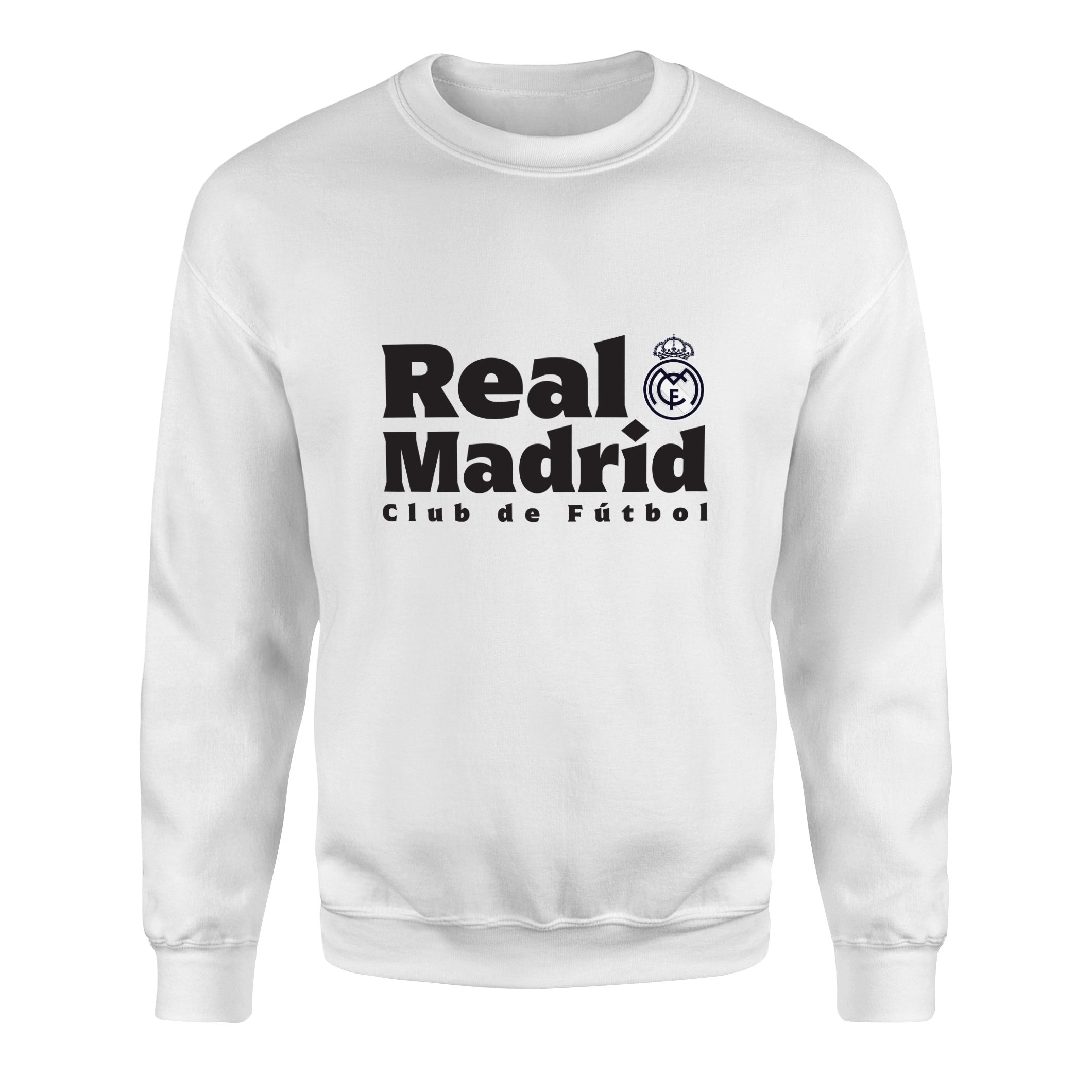 Real Madrid Club de Futbol Sweatshirt M - Beyaz
