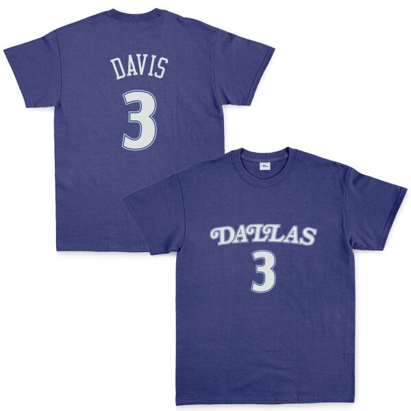 Anthony Davis 3 Dallas Forma Tişört S - İndigo Mavisi