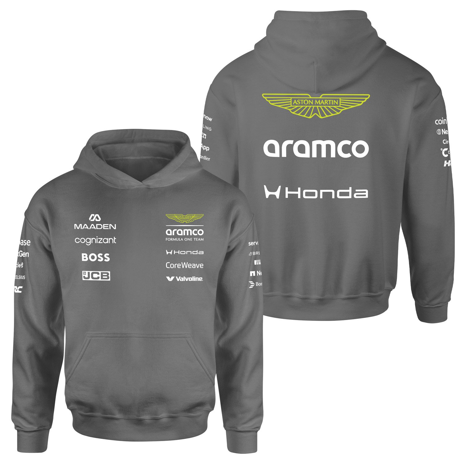 Aston Martin Racing 2026 Teamline Hoodie L - Füme