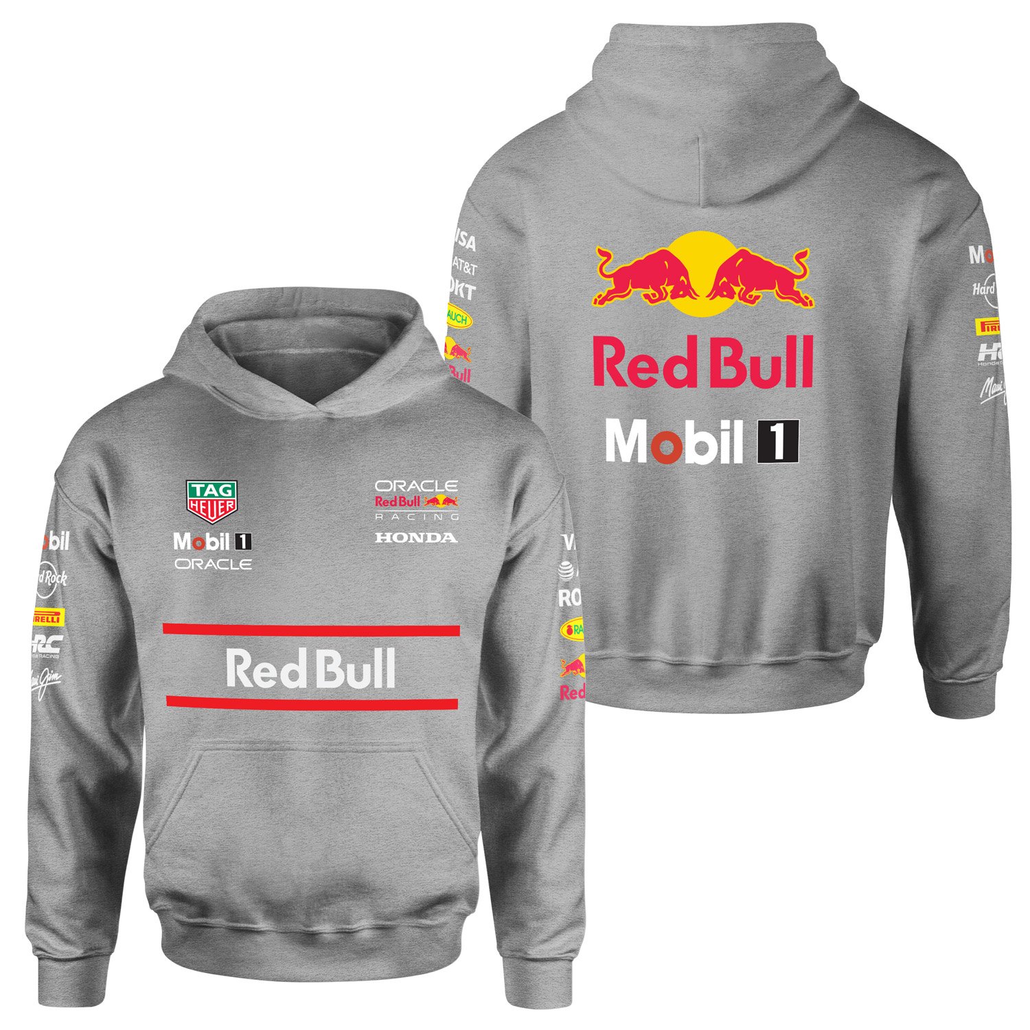 Red Bull Racing Teamline 2025 Hoodie XXL - Gri