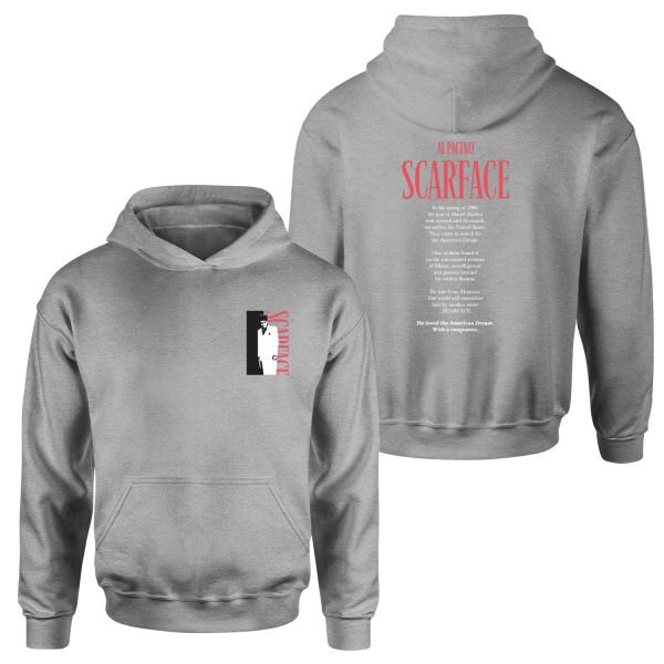 Scarface Al Pacino Hoodie L - Gri