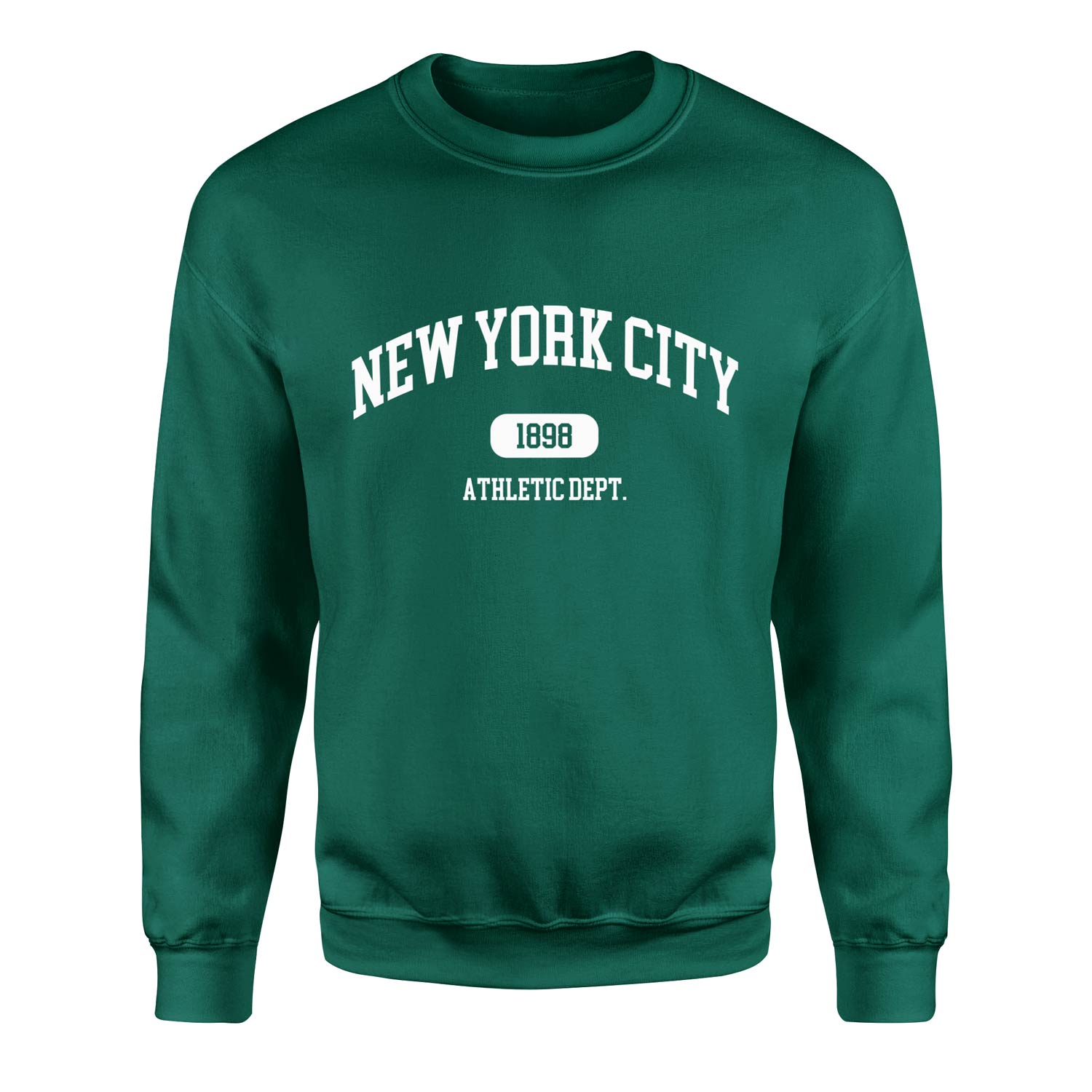 New York City Athletic Dept. Sweatshirt M - Nefti Yeşili