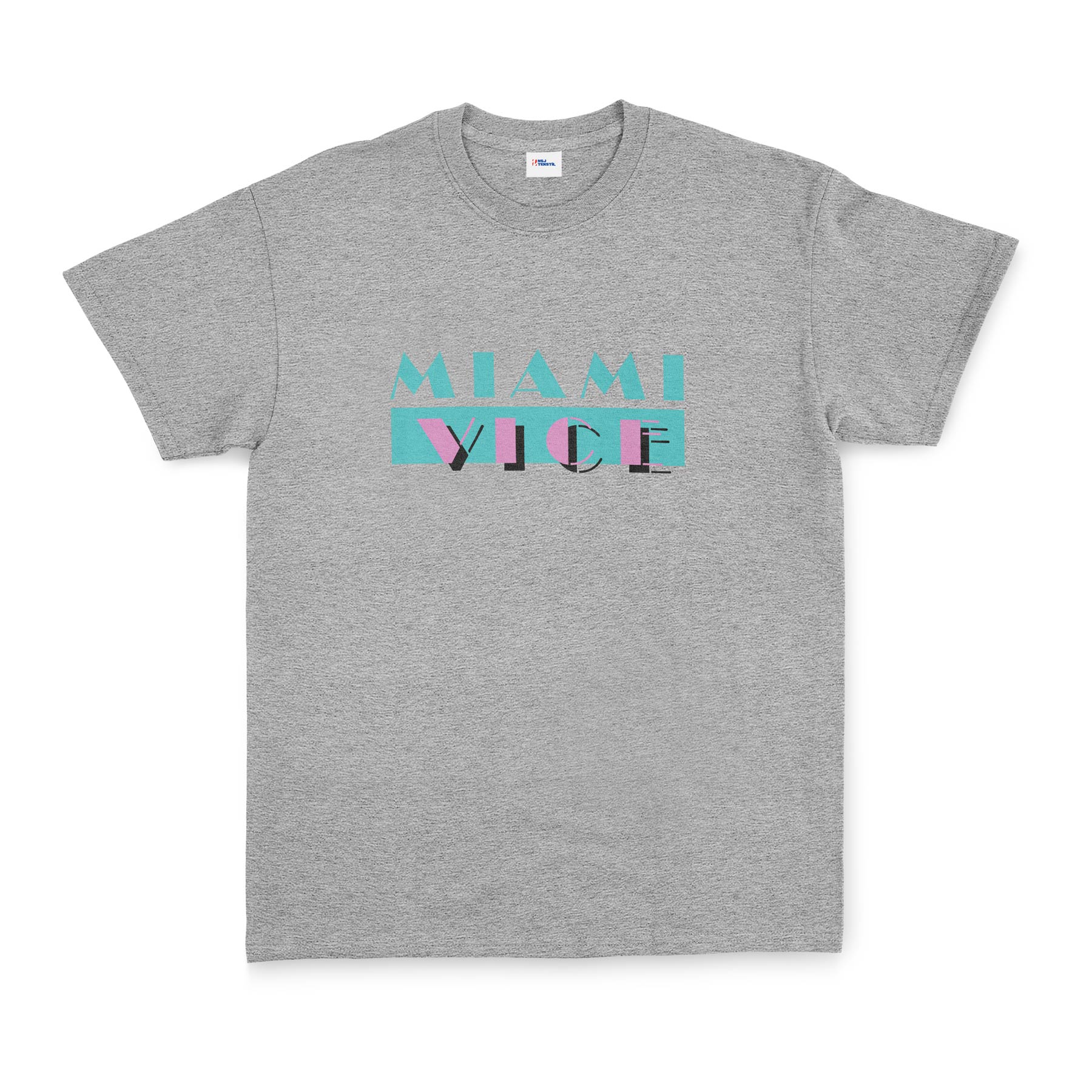 Miami Vice Tişört S - Gri