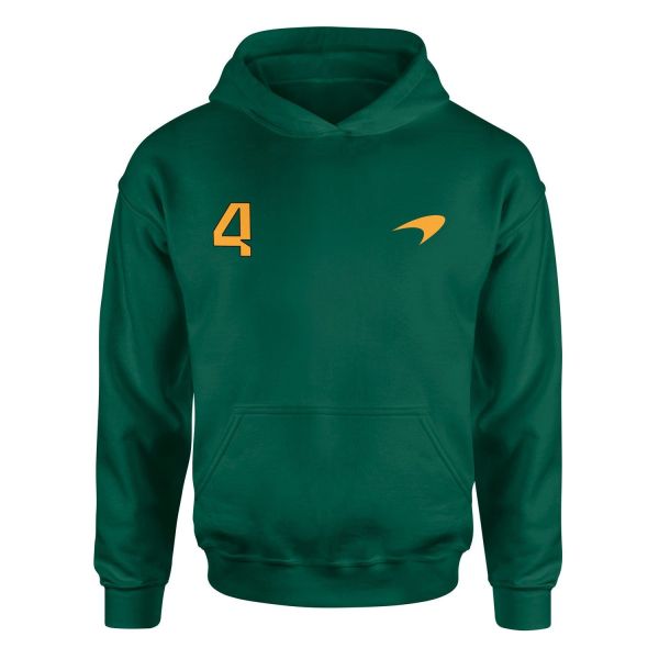 Lando Norris #4 McLaren Racing Hoodie M - Nefti Yeşili