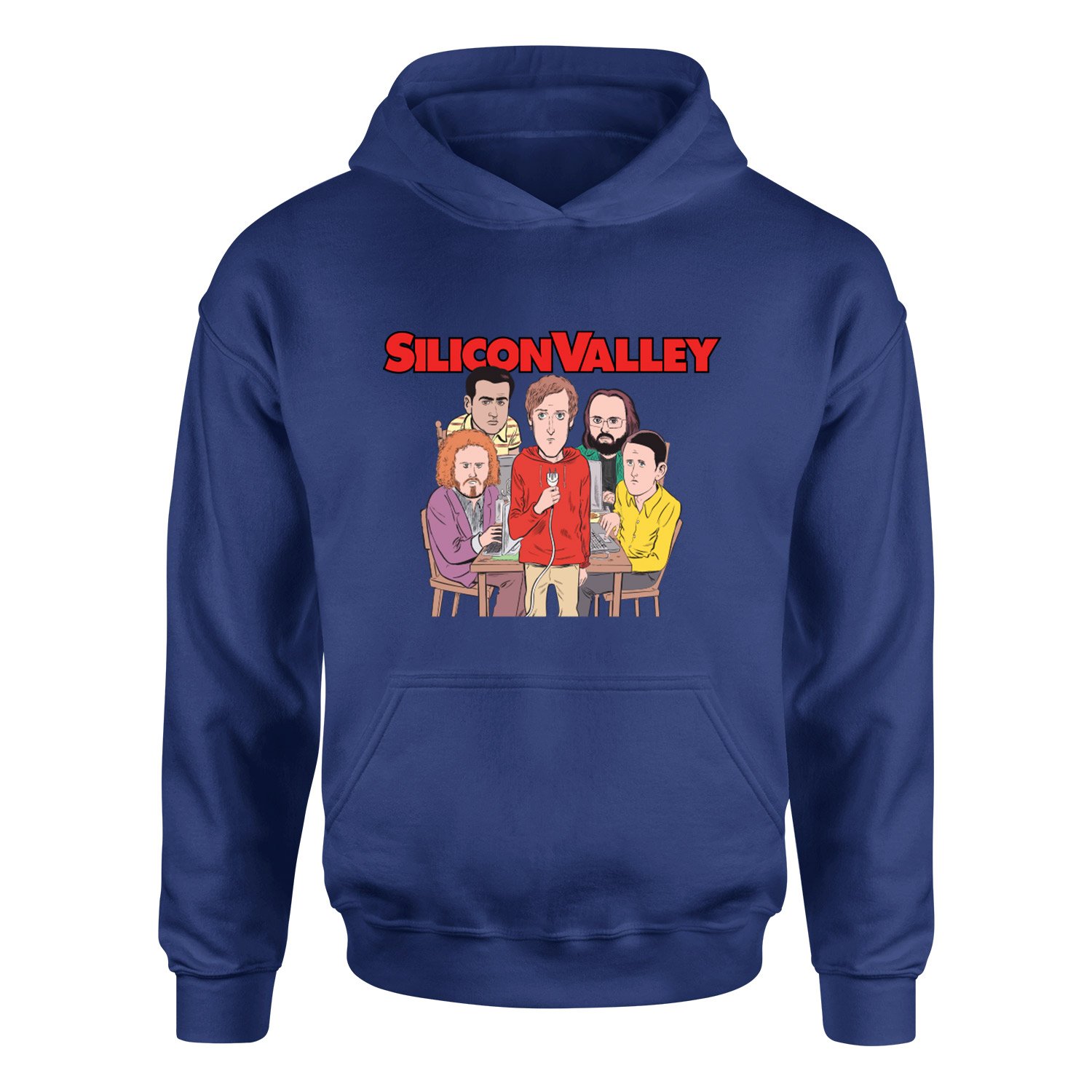 Silicon Valley Hoodie XXL - İndigo Mavisi