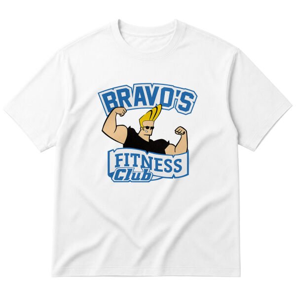 Bravo’s Fitness Club Oversize Tişört M - Beyaz