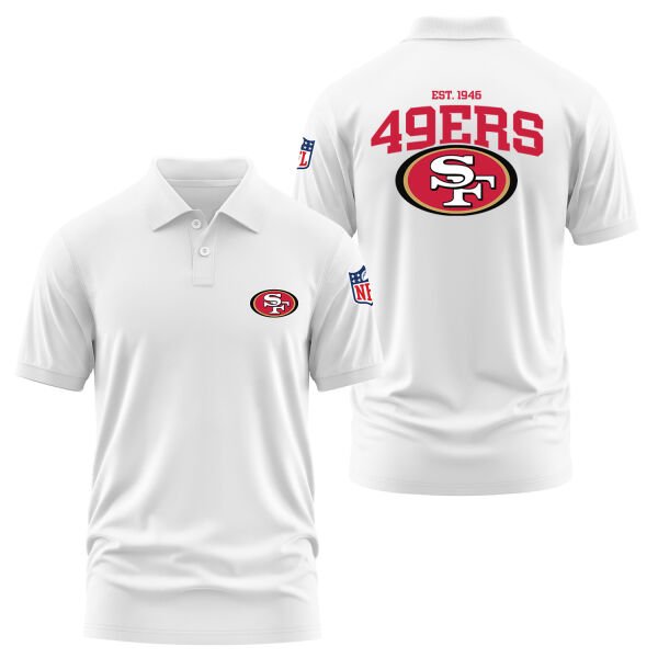 San Francisco 49ERS SE Polo Tişört S - Beyaz