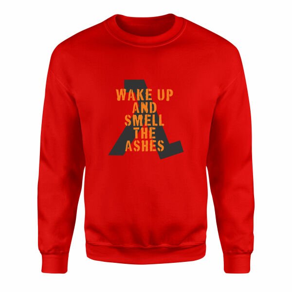 Wake Up And Smell the Ashes Sweatshirt XXL - Kırmızı