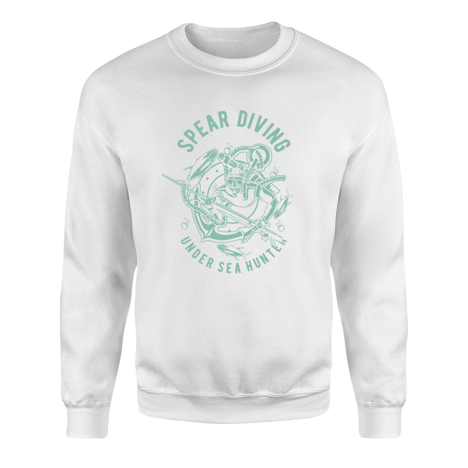 Spear Diving Zıpkıncılık Sweatshirt XXL - Beyaz