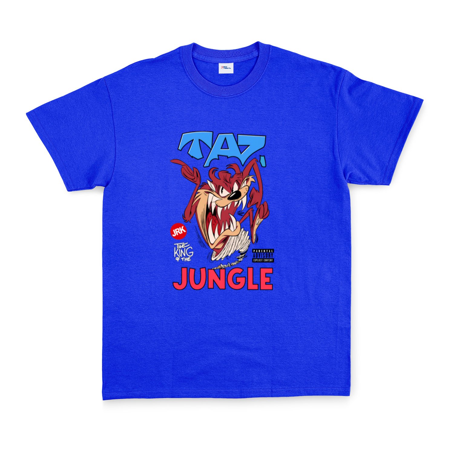 Taz The King of Jungle Tişört XL - Mavi