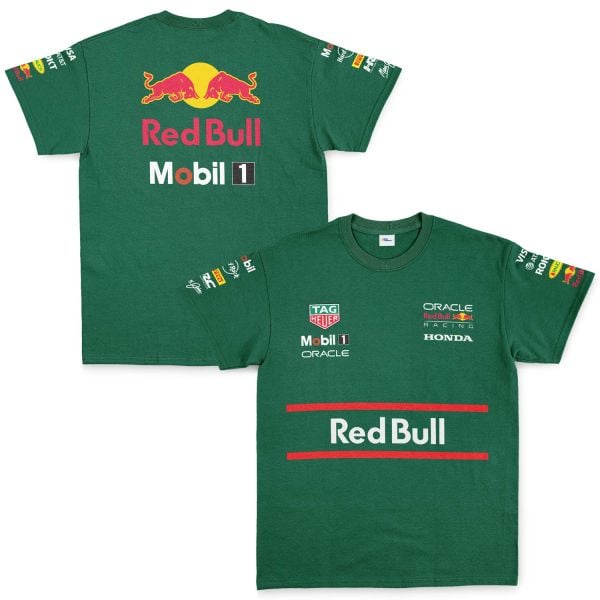 Red Bull Racing Teamline 2025 Tişört S - Nefti Yeşili