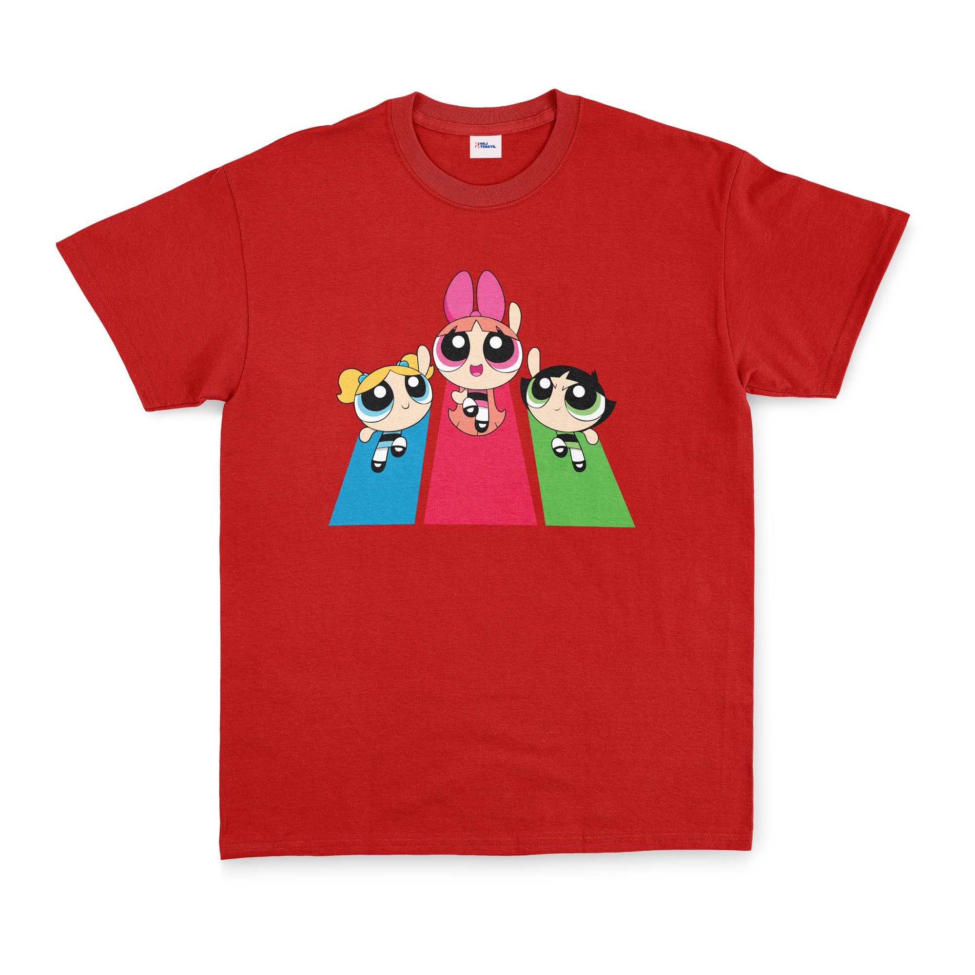 The Powerpuff Girls Tişört L - Kırmızı