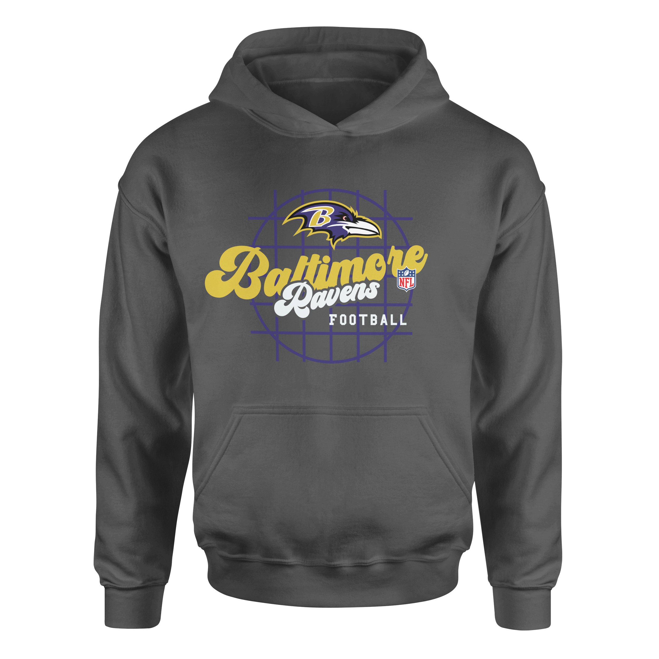 Baltimore Ravens Purple Thunder Hoodie S - Füme
