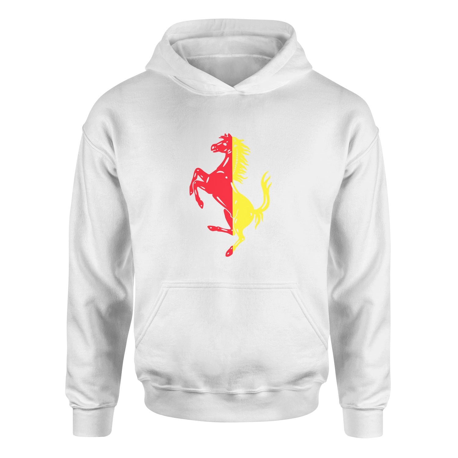 Scuderia Ferrari Rossa Corsa & Giallo Hoodie L - Beyaz