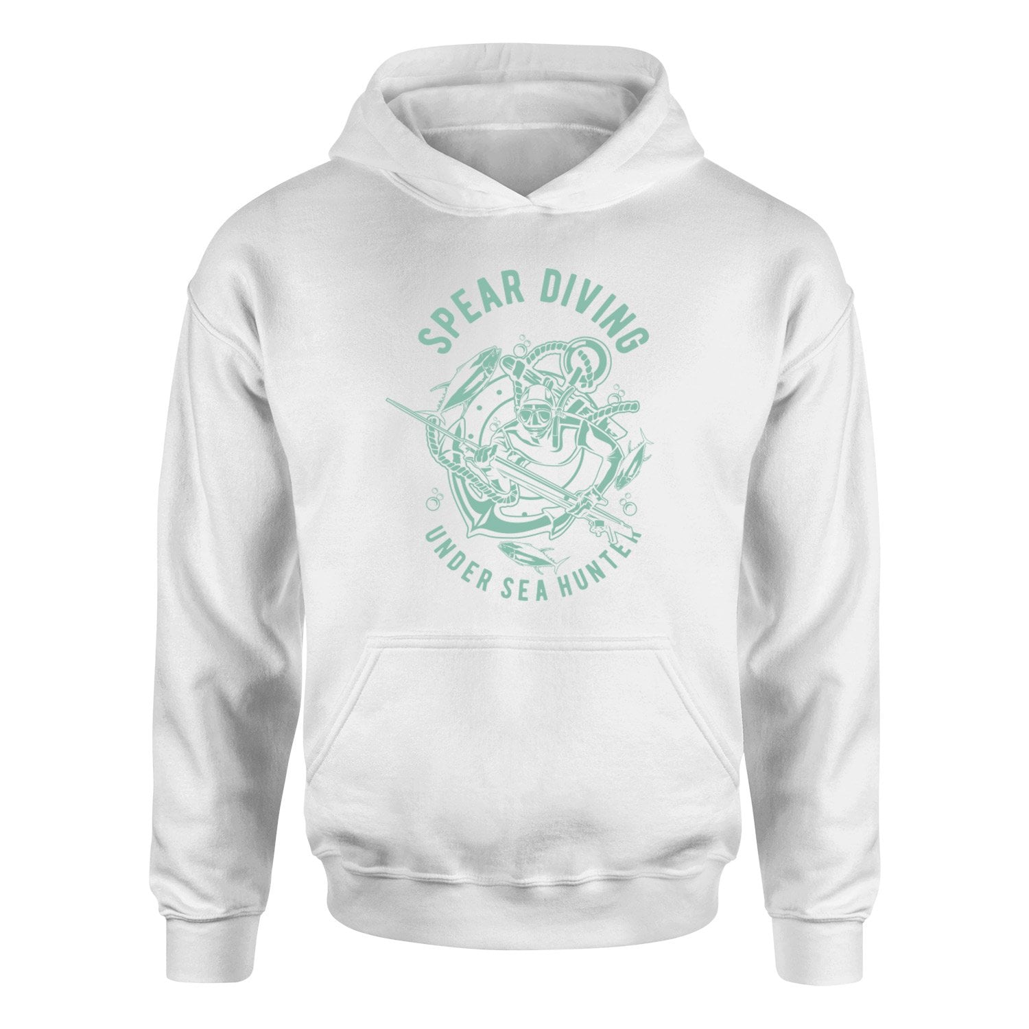 Spear Diving Zıpkıncılık Hoodie L - Beyaz