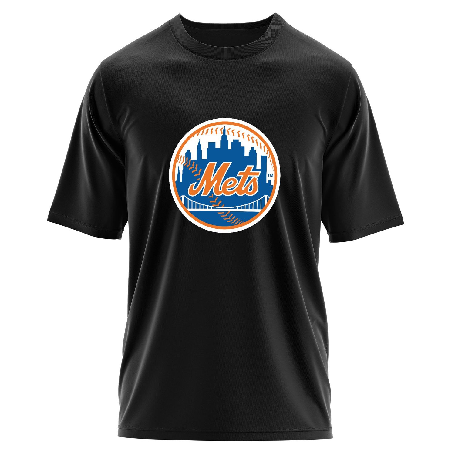 New York METS Baseball Oversize Tişört XL - Siyah