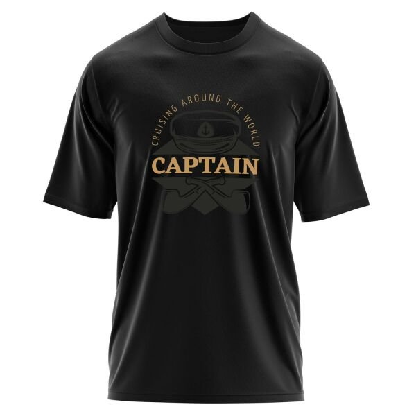 Captain Denizci Oversize Tişört M - Siyah