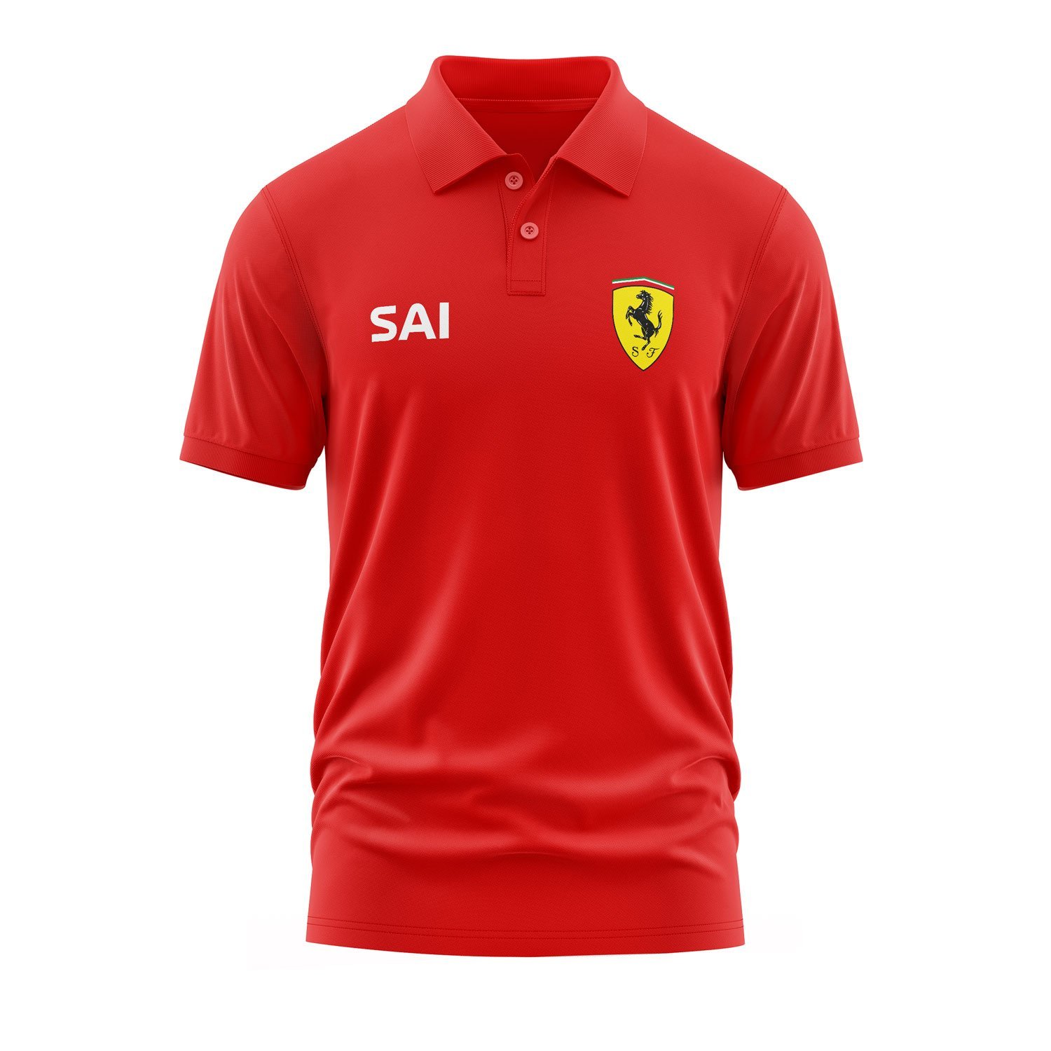 Carlos Sainz Ferrari #SAI ID Polo Tişört