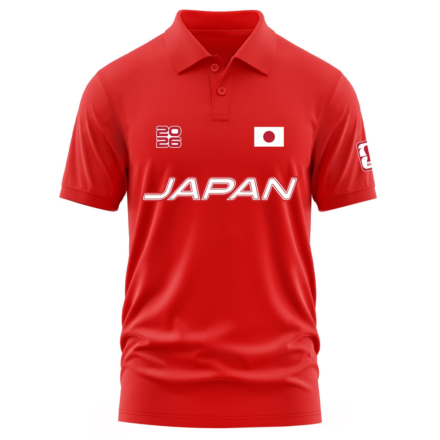 Japonya 2026 Polo Tişört XXL - Kırmızı