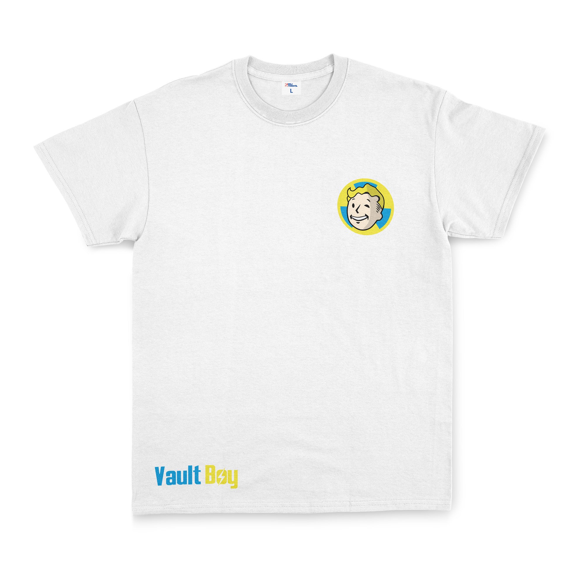 Vault-Boy | Fallout Tişört XXL - Beyaz