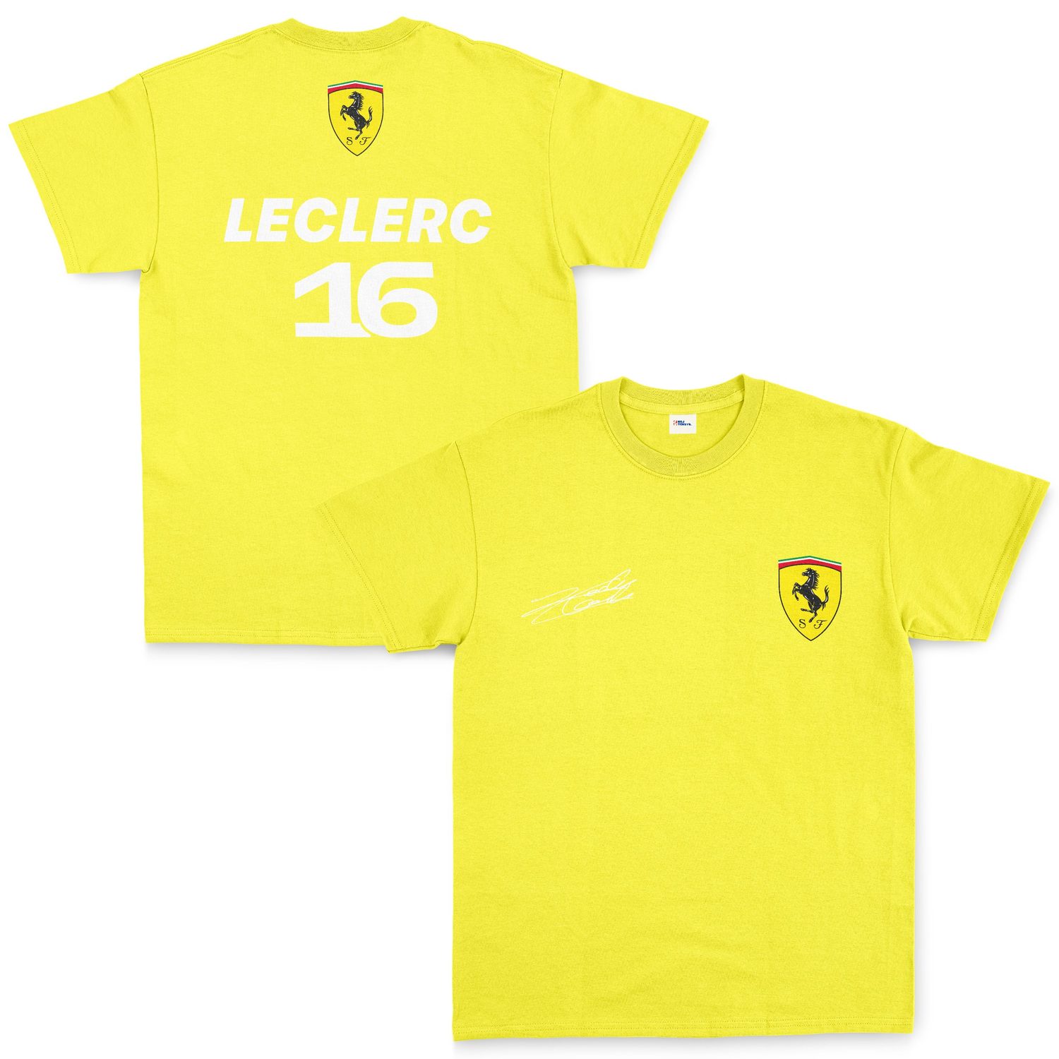 Charles Leclerc Basic SF Tişört S - Sarı