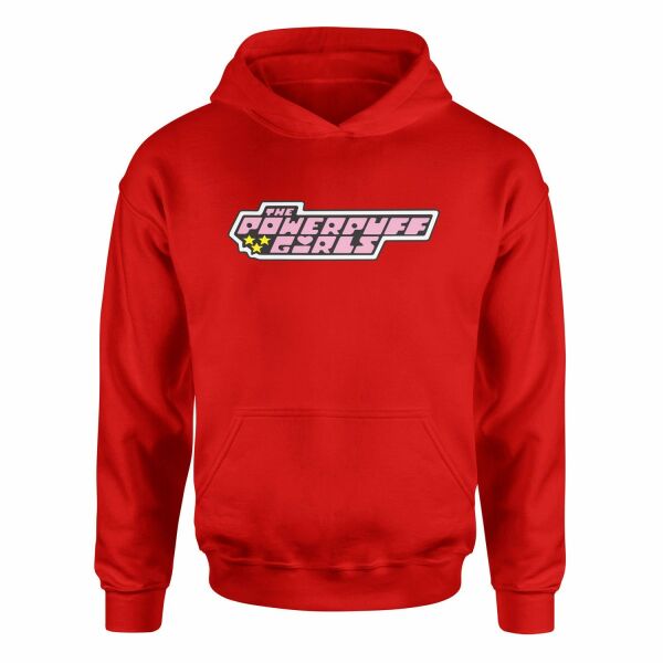 The Powerpuff Girls Hoodie L - Kırmızı